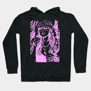 Stevie Nicks // Retro Style Pink Soft Hoodie